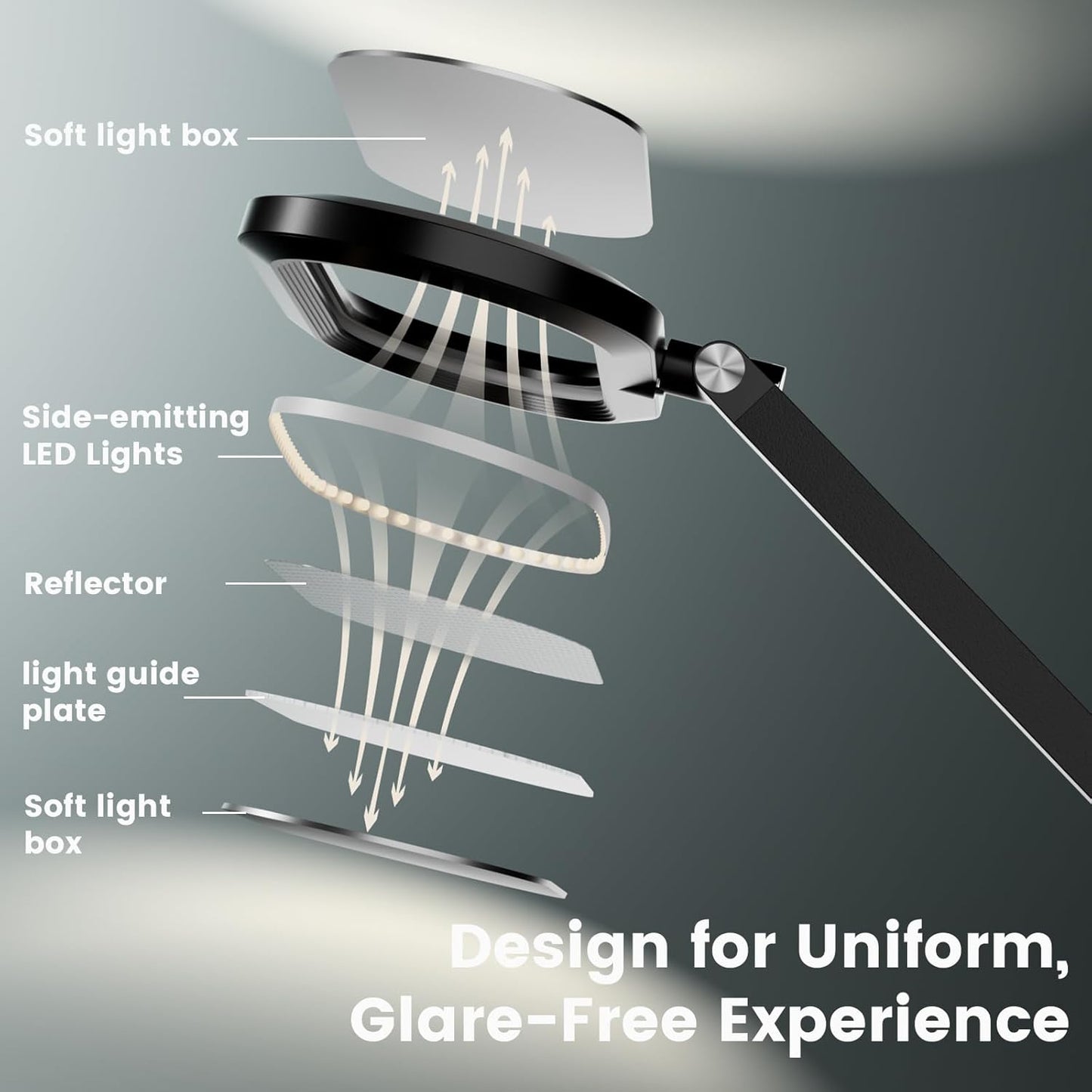 Foldable Desk Lamp with Wireless Charging