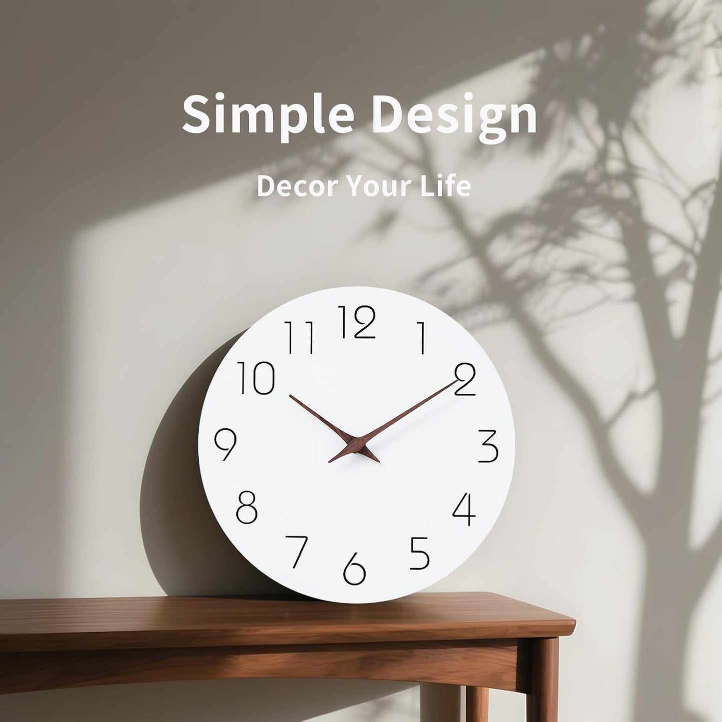 Minimalist Wooden Wall Clock