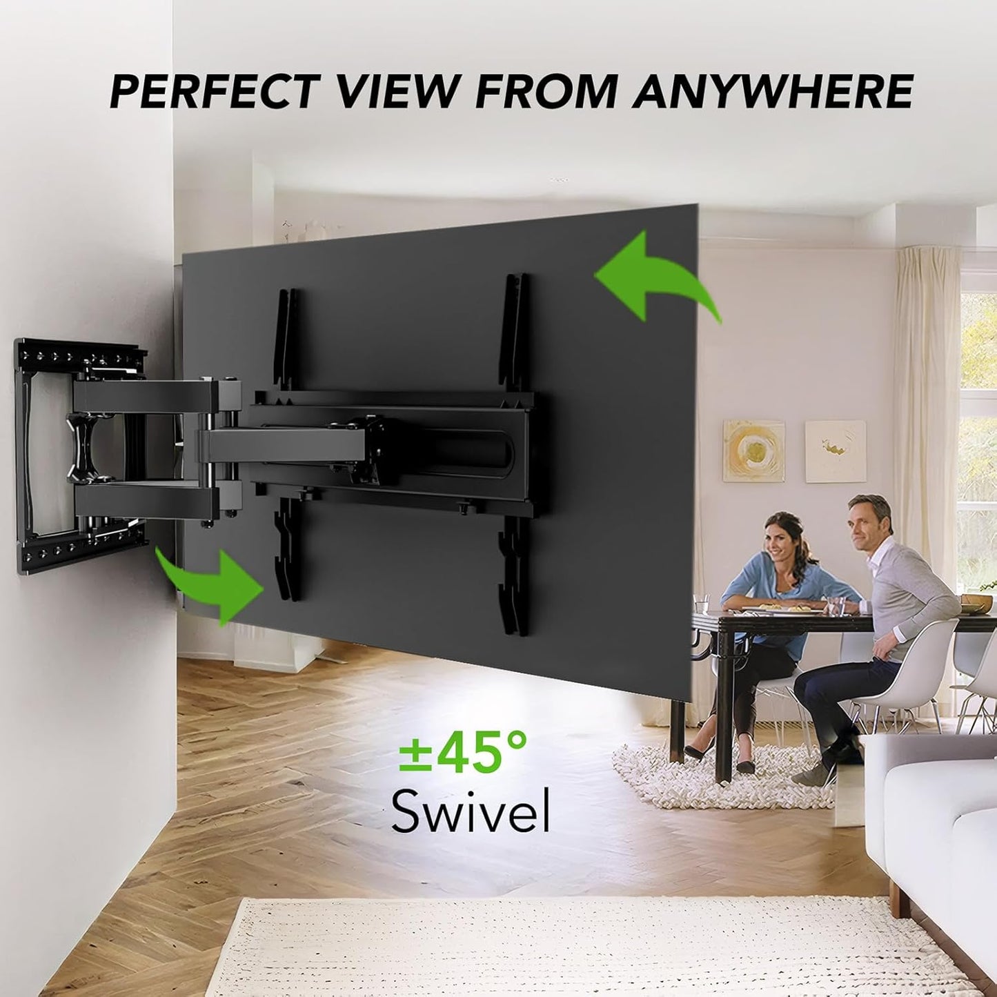 Articulating TV Wall Mount for Up to 55 Inches