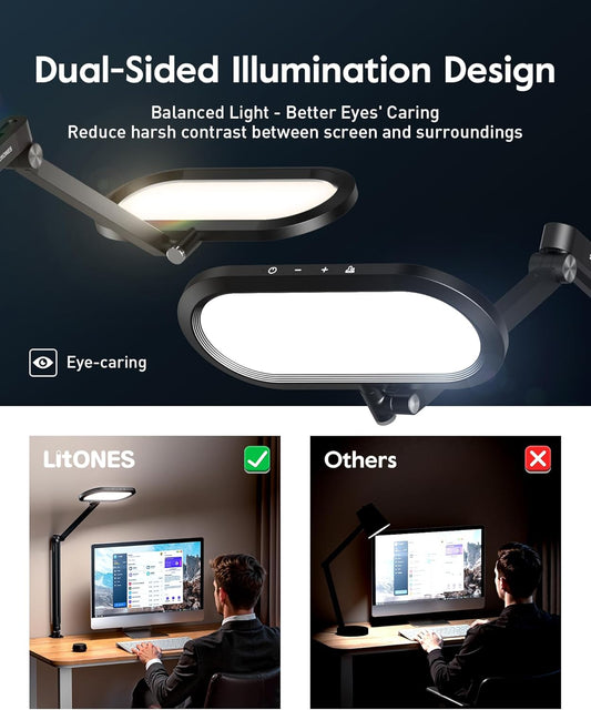 Foldable Desk Lamp with Wireless Charging
